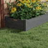 Outsunny Wooden Raised Garden Bed With 2 Planter Box, Fabric Liner|Outsunny Lit De Jardin Sureleve En Bois Avec 2 Jardinieres, Gris
