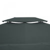 Outsunny 13.1' X 9.8' Gazebo Replacement Canopy 2 Tier Top Uv Cover Pavilion Garden Patio Outdoor, G|Outsunny 13' X 10' Toile De Rechange Pour Pavillon Tonnelle Tente Toit De Remplacement Gazebo De Jar