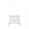 Jasper Modern 25" Nightstand in White (2-Drawer) - Set of 2 | Table de nuit Jasper Moderne 25" en blanc (2 tiroirs) - Lot de 2