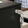 Vinsetto 2 Drawers File Cabinet On Wheels Lockable For Home Office|Vinsetto Classeur A 2 Tiroirs, Verrouillable Sur Roues Pour Le Bureau