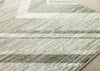 Florence Green White Distressed Chevron Design Rug, 5'3" x 7'4" Indoor Area Rug | Tapis Florence vert et blanc a motif chevron vieilli, 5'3" x 7'4"