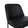 Loft Contemporary Vegan Leather Metal Counter Stool in Black - Set of 2 | Tabouret de comptoir contemporain Loft en cuir vegetalien et metal noir - Lot de 2