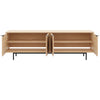 Nordika Hamilton 70" TV Stand with 4 Storage Cabinets - Natural Blonde Oak | Meuble pour téléviseur Hamilton de Nordika de 70 po avec 4 armoires de rangement - chêne blond naturel