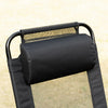 Outsunny Double Camping Chairs Foldable W/ Reclining & Headrest, Black