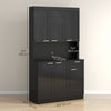 HOMCOM Kitchen Pantry Storage Cabinet with Adjustable Shelf and Drawer