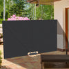 Outsunny 93" X 63" Folding Side Awning For Patio, Poolside, Dark Grey|Auvent Lateral Pliant Outsunny 93" X 63" Pour Patio, Gris Fonce