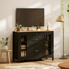 HOMCOM Sideboard Buffet Cabinet with 2 Drawers 3 Storage Cabinets, Brown