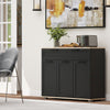 HOMCOM Sideboard Buffet Cabinet with Drawer and Adjustable Shelves, Black