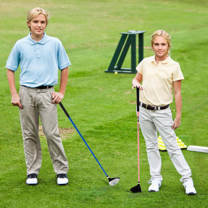 Ultimate Junior Golf Club Set For Children Includes 165cc #3 Fairway Wood & #7 Iron Blue