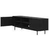 Nordika Hamilton 70" TV Stand with 2 Storage Cabinets - Black | Meuble pour téléviseur Hamilton de Nordika de 70 po avec 2 armoires de rangement - noir