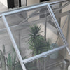 Outsunny 6' X 8' Polycarbonate Greenhouse Walk-in Greenhouse, Silver|Outsunny Serre En Polycarbonate De 6' X 8', Argente