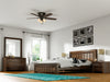 Builder Low Profile Ceiling Fan with Light Fixture - Bronze | Ventilateur de plafond à profil bas du constructeur avec luminaire - Bronze