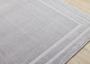 Ellie High-Low Textured Soft Polyester Grey Border Area Rug - 7'10" x 10'6"|Carpette à poil long et court Ellie en polyester doux texturé à bordure grise - 7 pi 10 po x 10 pi 6 po