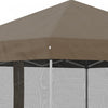 Outsunny 10' X 10' Pop-up Canopy Tent Outdoor Party Tent With Mesh Walls|Outsunny 10' X 10' Tente D'exterieur Pop-up Avec Parois En Maille