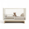 Storkcraft Santorini 5-In-1 Convertible Crib - Frosted Oat/Driftwood