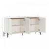Abbey Modern 2-Piece Buffet and Accent Cabinet in Maple and Off White | Buffet et meuble d’appoint Abbey Modern 2 pieces en erable et blanc casse
