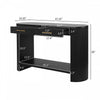 Olivia 47.25“ Modern Sofa Table with Storage and Drawers - Black | Console moderne Olivia 120 cm avec rangement et tiroirs - noire