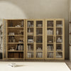 Rivington Modern 38" Bookcase Cabinet in Natural Oak - Set of 3 | Armoire bibliotheque moderne Rivington 38" en chene naturel - Ensemble de 3