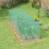 Outsunny 12' X 4' Plant Protection Tent Crop Cage With Door, Green|Outsunny Cage De Culture Tente De Protection Des Plantes 12 Pi X 4 Pi, Vert