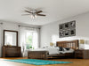 Builder Low Profile Ceiling Fan with Light Fixture - Grey | Ventilateur de plafond à profil bas du constructeur avec luminaire - Gris