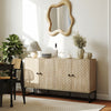 HOMCOM Sideboard Buffet Cabinet, Coffee Bar Cabinet, Oak
