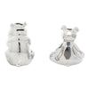 Ceramic 8" Silver Bear Sculpture - Set of 2|Sculpture d'ours argenté de 8 po en céramique - ensemble de 2