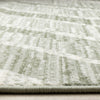 Florence Green White Distressed Chevron Design Rug, 7'9" x 10'6" Indoor Area Rug | Tapis Florence vert et blanc a motif chevron vieilli, 7'9" x 10'6"