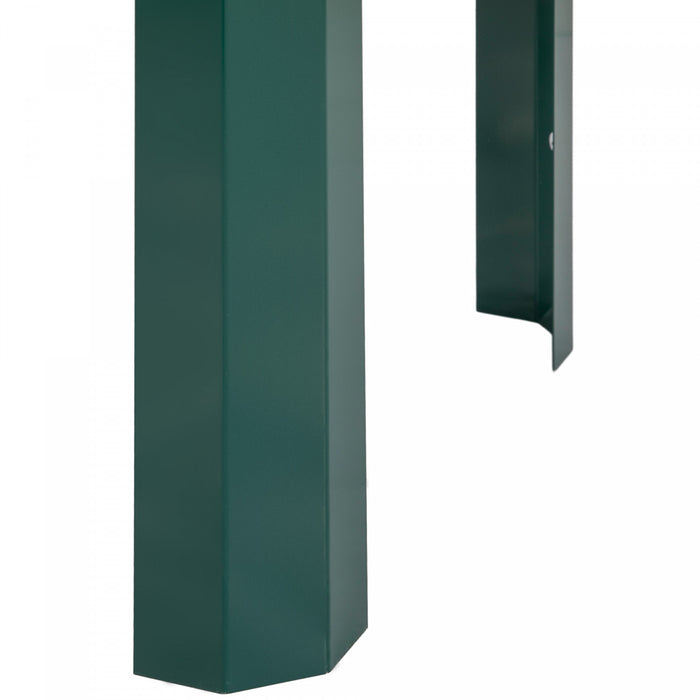 Outsunny Raised Garden Bed W/ Legs Galvanized Elevated Planter Box Green