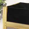 Outsunny Wooden Planter Box Outdoor Raised Planter, 43.3" x 19.7" x 31.5"