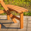 Outsunny Picnic Table Bench Set With Umbrella Hole For 6 People Brown