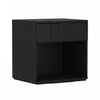Clive Mid-Century Modern 22" Nightstand in Black (1-Drawer) | Table de nuit Clive style milieu du siecle moderne 56 cm en noir (1 tiroir)