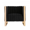 Trillium Mid-Century Modern 3-Piece Sofa Set in Black | Ensemble de canape 3 pieces Trillium style milieu du siecle en noir