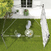 Outsunny Sidewall For 10x10ft Pop Up Canopies, 1 Pack Sidewall Only, White