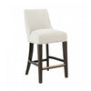 Beever Modern Chenille Wood Counter Stool in Cream - Set of 3 Bar Stool | Tabouret de comptoir moderne en bois avec chenille Beever, creme - Lot de 3