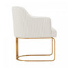 Raya Modern Wood Vegan Leather Dining Chair in Ivory - Set of 2 | Chaise de salle a manger moderne Raya en bois et cuir vegetalien ivoire - Lot de 2