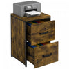 Vinsetto Vertical Office Filing Cabinet With 2 Drawer Organiser|Vinsetto Classeur De Bureau Vertical, Organisateur A 2 Tiroirs