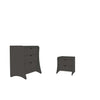 Coney Mid-Century Modern 2-Piece Dresser Set in Charcoal Gray | Ensemble de commode 2 pieces Coney style milieu du siecle en gris charbon