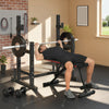 Soozier Adjustable Squat Rack, 660lbs Multi-Function Barbell Rack, Black