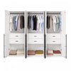 Lee Modern 32" Wardrobe Closet in White - Set of 3 Armoire | Armoire moderne Lee 32" en blanc - Ensemble de 3