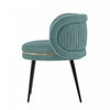 Kaya Modern Wood Velvet Dining Chair in Mint Green - Set of 2 | Chaise de salle a manger Kaya en bois moderne et velours vert menthe - Lot de 2