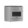 Forno Marco 36-inch Gas Range Stainless Steel, 4.32 cu.ft. -FFSGS6277-36 | Cuisiniere a gaz Marco 36 pouces en acier inoxydable, 4,32 pi³ – FFSGS6277-36
