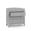 Graco Noah 3 Drawer Chest with Changing Topper - Pebble Gray Dresser