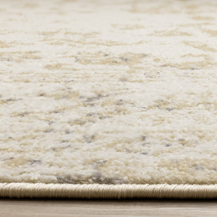 Ellis Subtle Traditional Elegant Beige Cream Area Rug - 7'10\" x 10'6\"