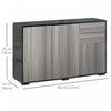 HOMCOM Kitchen Sideboard with Push-Open Drawers and Storage Cabinets