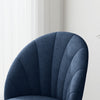 HOMCOM Dining Chairs Set of 4 Kitchen Chairs with Metal Legs Blue