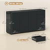 HOMCOM Kitchen Sideboard with Push-Open Drawers and Storage Cabinets
