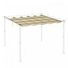 Outsunny Retractable Replacement Pergola Canopy For 10' X 13' Pergola, Pergola Cover Replacement, Be|Outsunny Auvent De Pergola Petractable De Remplacement Pour Pergola De 13,1' X 9,8', Remplacement De