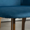HOMCOM Dining Chairs Set of 4, Velvet Accent Chair, Dark Blue