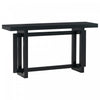 Ethan 59.1'' Triple Rectangle Design Painted Entryway Table with Pine Wood Legs,Black Sofa Table  | Table d'entree peinte Ethan 59,1'' avec design rectangulaire triple et pieds en bois de pin, noire