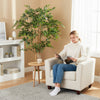 HOMCOM 5FT Artificial Banyan Tree, Set of 2 Artificial Plant for Home Decor